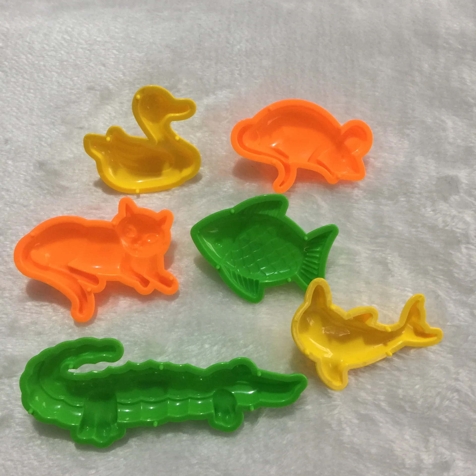 incredible  6 pcs/set Animals Model Fish Cat Duck Dolphin Sand Molding Tools Castle Building Model Beach Toys K