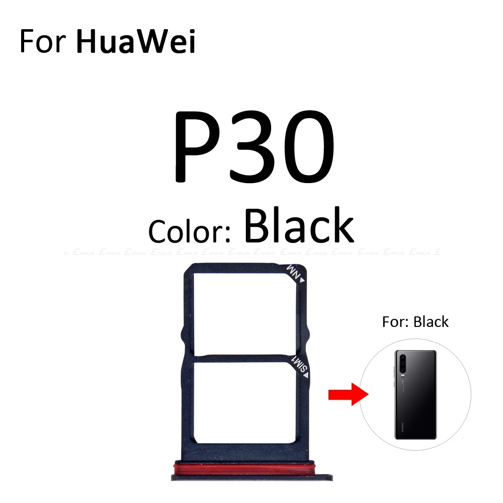 Высокое качество Micro SD/Sim карты лоток гнездо адаптер для HuaWei P30 Pro Lite Разъем Держатель Слот ридер детали контейнера