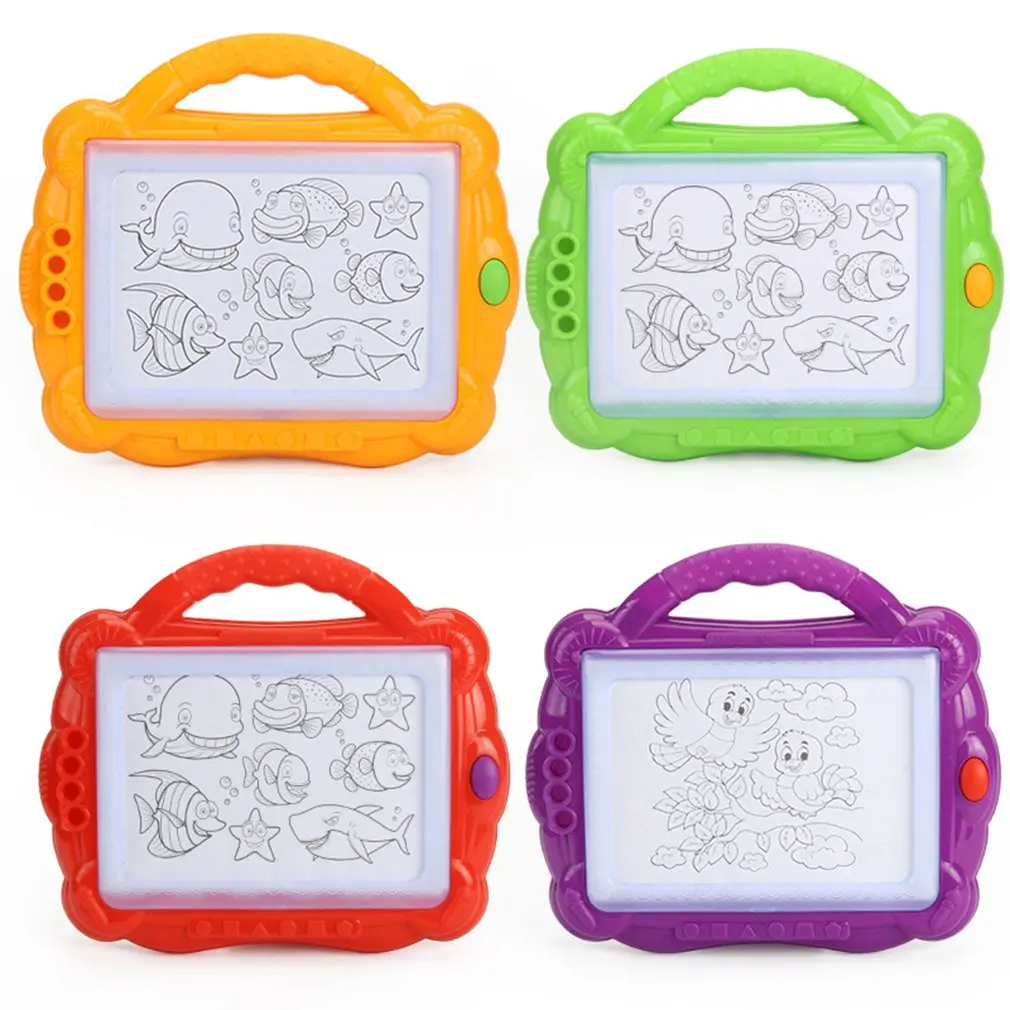 

New Cute Drawing Board Sketch Pad Children's drawing toys with 12 color pens Art kids Children Educational Toys Learning