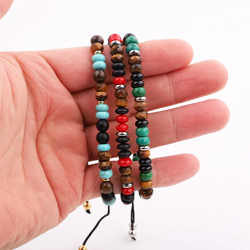 New Design Men Women Bracelet Cute Design 4mm Natural Stone Chakra Stone Energy Yoga Bracelet Men - Image 6