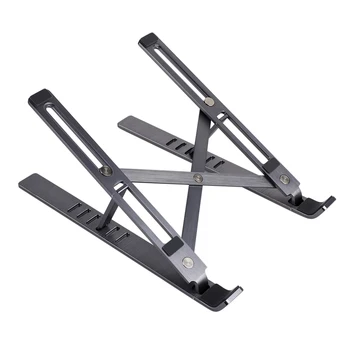

Aluminum Alloy Adjustable Laptop Stand Folding Portable for Notebook MacBook Computer Bracket Lifting Cooling Holder Non-slip