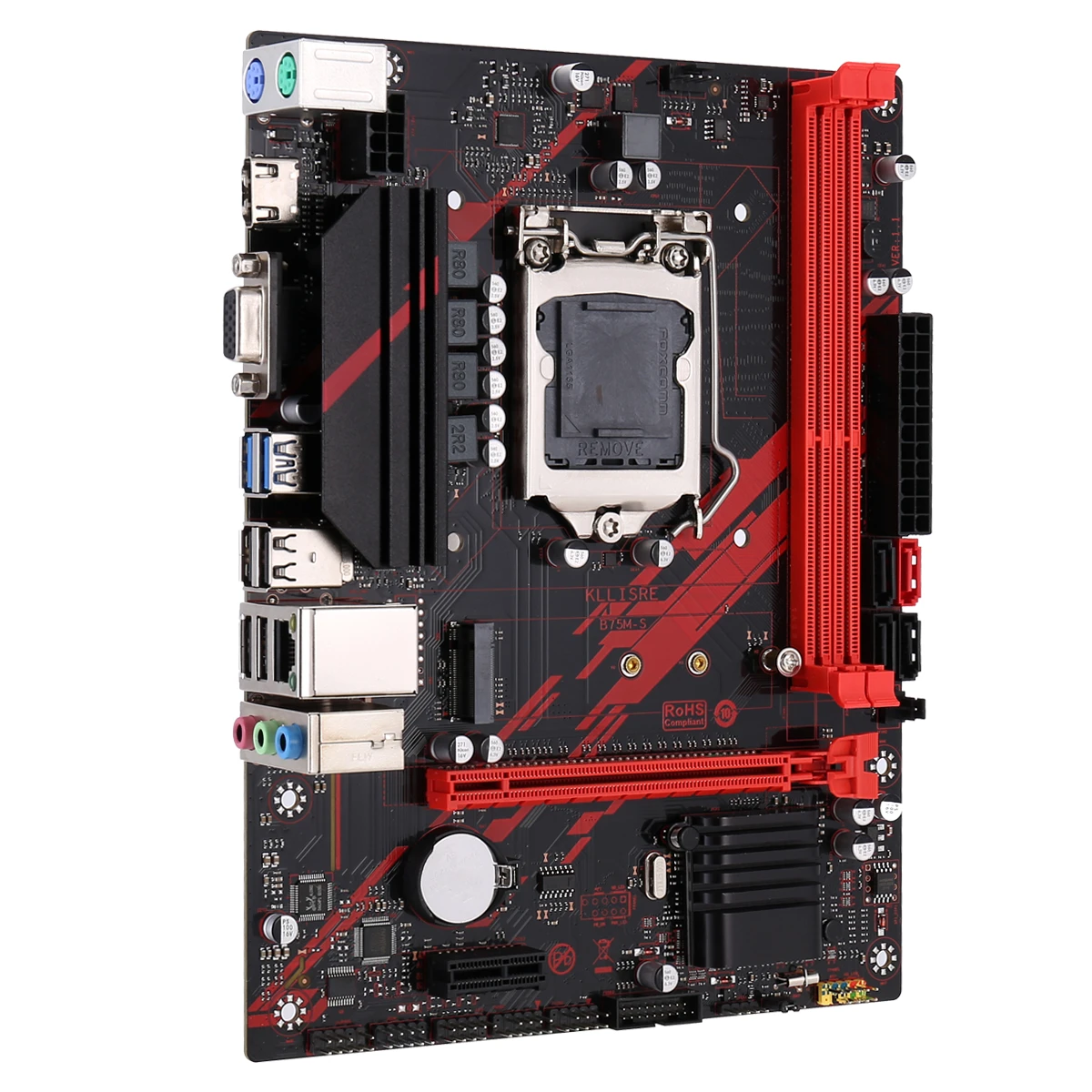 Kllisre B75 desktop motherboard M.2 LGA 1155 for i3 i5 i7 CPU support ddr3 memory cheap motherboard for pc