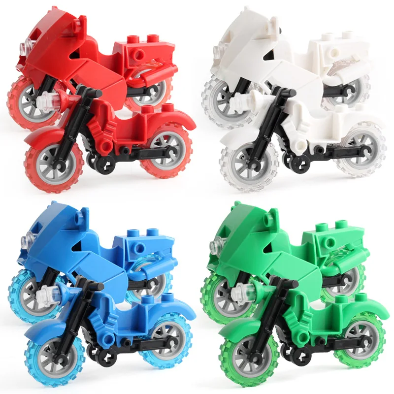 

Drilling Horse Large Particles Building Blocks Educational Assembled Motorcycle Multi--Children Building Blocks Toy Building Blo