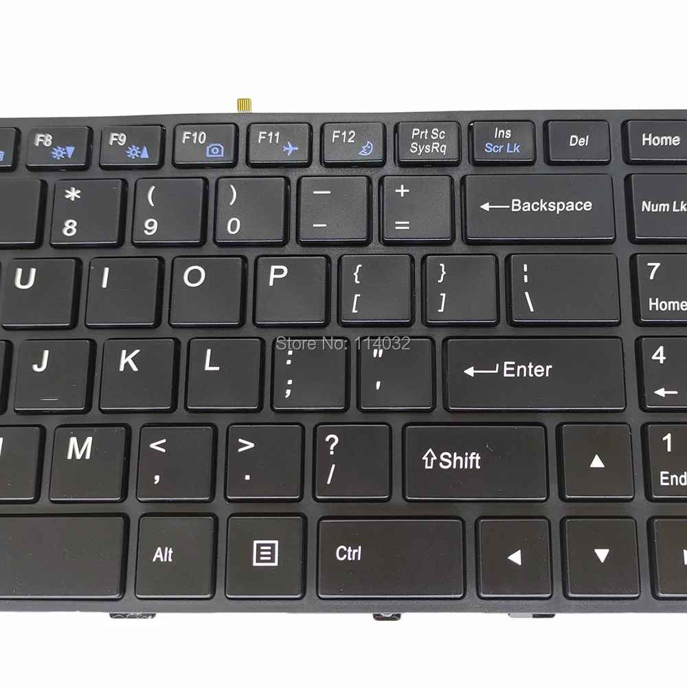 Teclados de Substituição para Hasee Teclado Retroiluminado Eua Inglês Preto Backlight Original z7 Sl7s3 Mp-13h83usj430b4 6-80-p6500-013-1h - Imagem 4