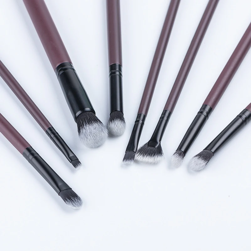11psc Makeup Brushe Tool Set Eyeliner Eyelash Powder EyeShadow Blending Foundation Blush fiber Professional Cosmetic Make Up Kit
