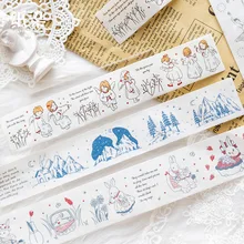 

Moon Town Series Fairy Tale Rabbit Pet Washi Tape Adhesive Tape DIY Scrapbooking Sticker Label Masking Tape