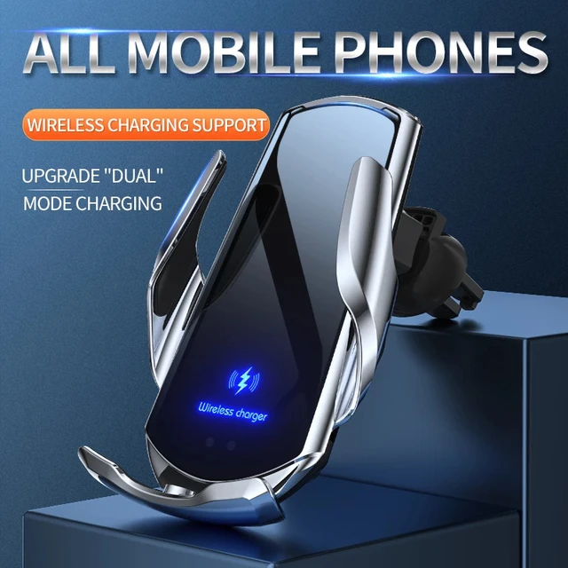 Automatic 15W Qi Car Wireless Charger for iPhone 12 11 XS XR X 8 Samsung S20 S10 2