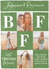 Personalized Blanket with Photo and Text for BFF Sisters Customized Gifts for Birthday Blanket Custom Throw Blanket with Photo