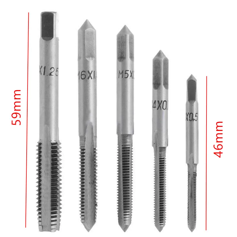 5 шт. Stehlen Gewindebohrer Maschine Handgewinde Bohrer Metrish Professional Neu