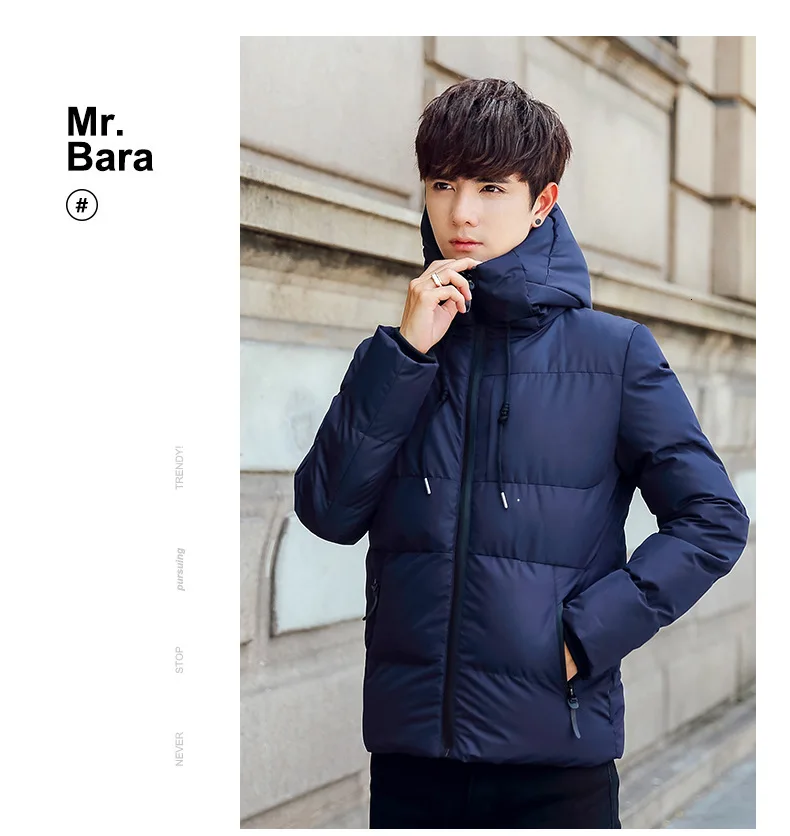Season Man Even Hat Thickening Solid Color Down Cotton Youth Will Code Cotton-padded Clothes Male