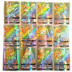 Cartes de jeu pokémon espagnol, 100 pièces, équipe GX VMAX 30, arc en ciel, énergie holographique, jeu espagnol, Castellano Español, jouets 