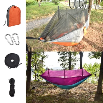 

Encryption Hammock 260x140cm Outdoor Camping Hammock Easy To Assemble Suitable For Camping Travel