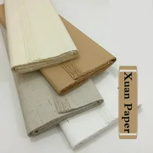 Pintura de papel de arroz decoupage chinês yun long xuan fibra de papel vegetal xuan fibra de papel frente e verso