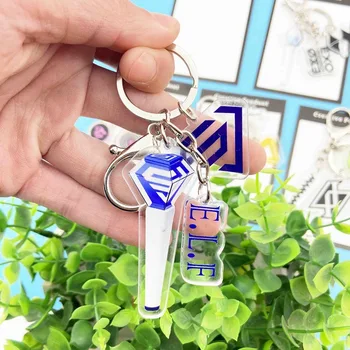 

TWICE MAMAMOO EXO SUPER JUNIOR SEVENTEEN Light Stick Key Chain Keyrings