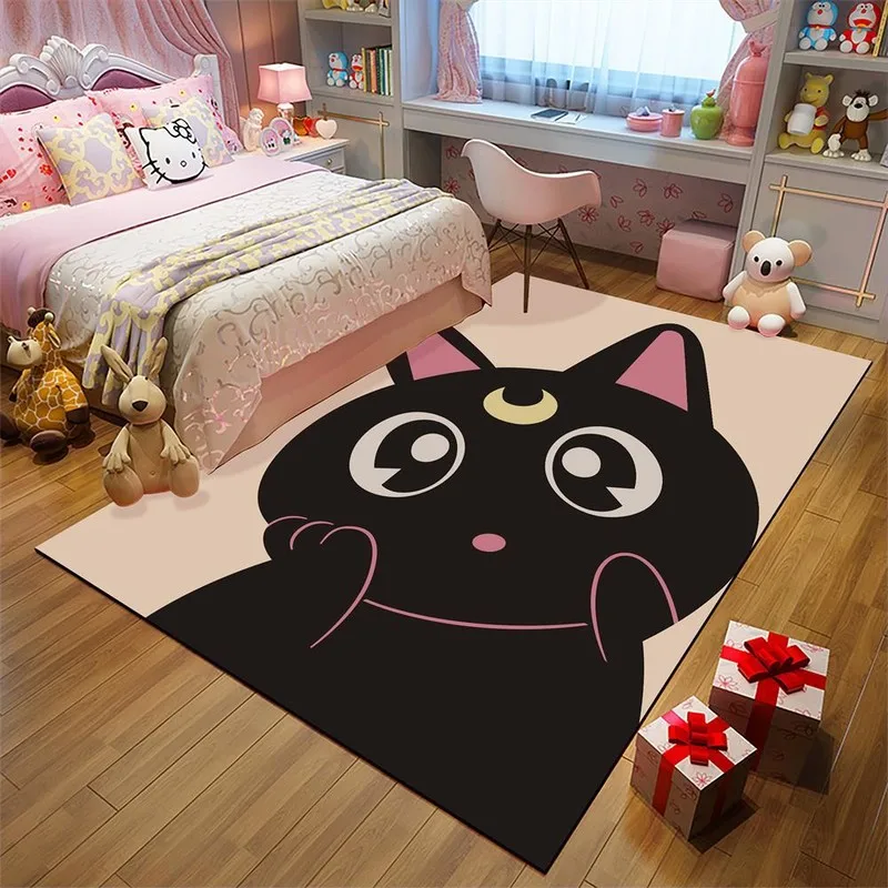Cute Cartoon Animals Kittens Unicorns Floor Mats Door Anti-slip Carpets Bedroom Living Room Home Decoration | Дом и сад