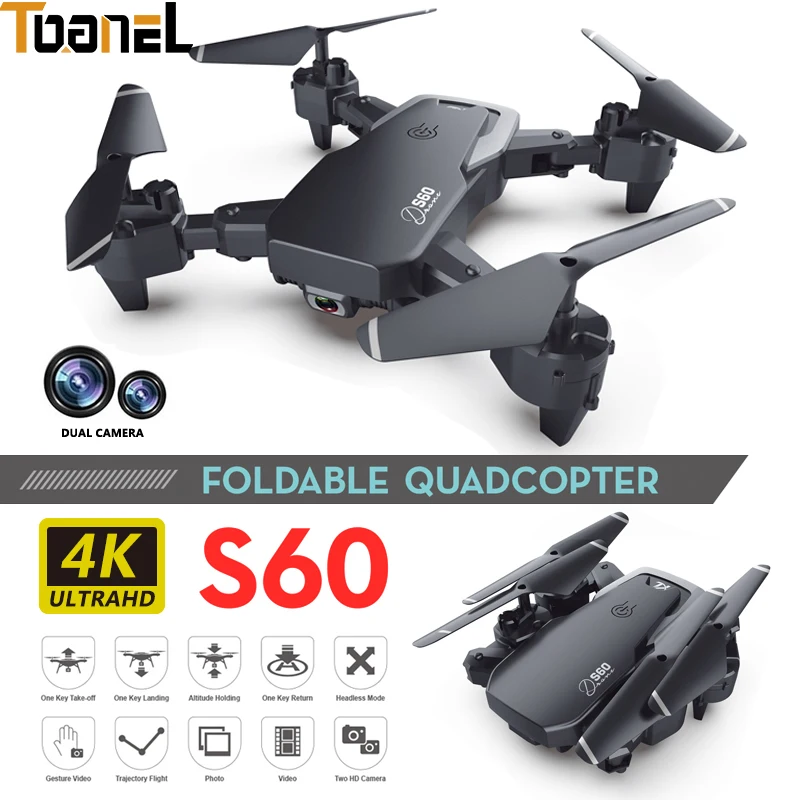Дрон 4K HD двойная широкоугольная камера дистанционное управление WIFI FPV складной |