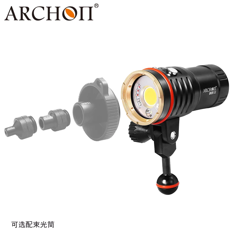 ARCHON DM20 II WM26 II фонарь для дайвинга белый COB max 6000 люмен подводный 100 метр водонепроницаемый погружение видео свет с батареей