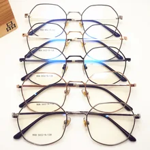 Новые универсальные очки для близорукости оправа в Корейском стиле ретро ультралегкие металлические очки