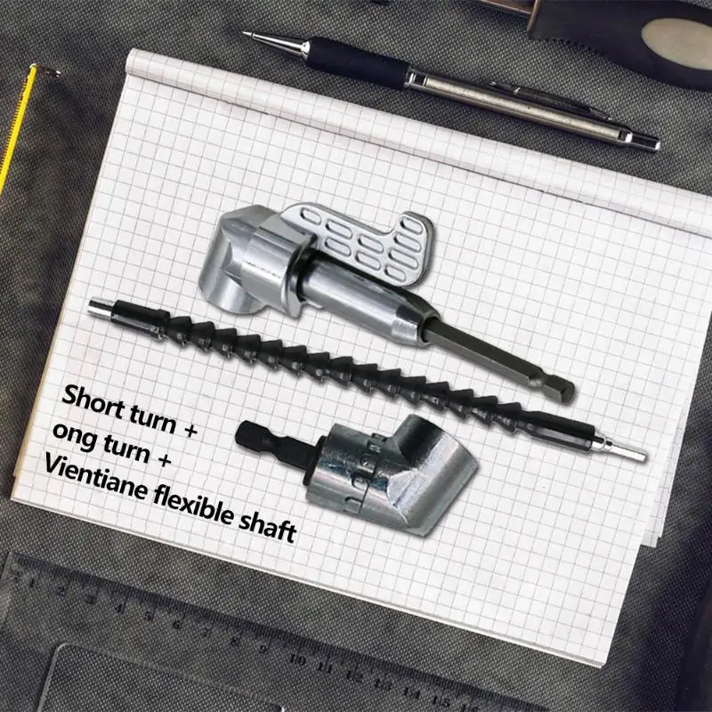 

Durable Alloy 105 Degrees Corner Device Flexible Shaft Extension Screwdriver Bits Holder Quick Connect Link Drilling Parts