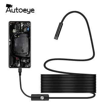 

AUTOEYE Android Phone Inspection Camera 1M 2M 5M 3.5M 7/5.5mm lens Endoscope IP67 Waterproof 480P HD micro USB Snake Camera