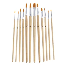 12 шт. набор кистей для художественной живописи маслом акварелью Рисование ремесло инструмент DIY ребенок