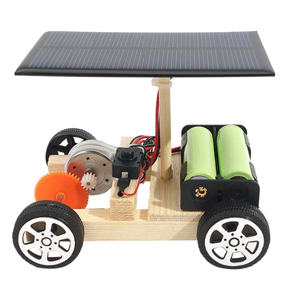 Physics Science Education Solar Kids Car Model Electric Motor Experiment, 5v Low Power, Smart IQ Training Toy