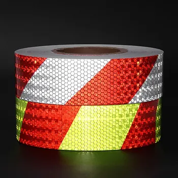 

Hot Shining Reflective Safety Warning Tape Self Adhesive Twill Printing Reflective Tape for Car