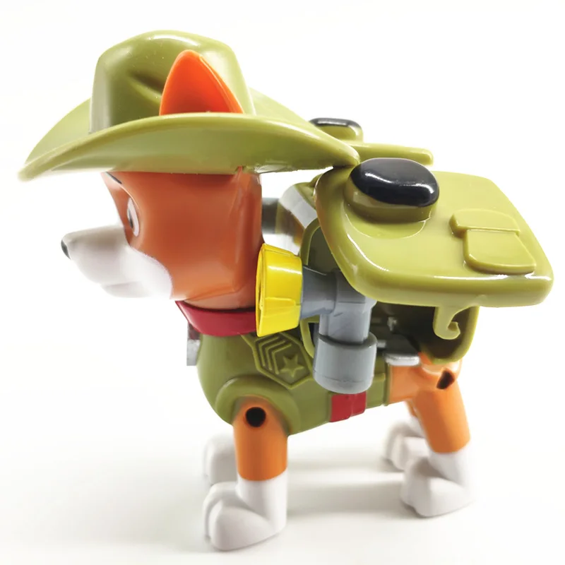 Skup Paw Patrol deformacja wycofać muzyka samochód lalka z pvc zabawka Action model postaci zabawki dla dzieci prezent świąteczny pies Tracker 3p11