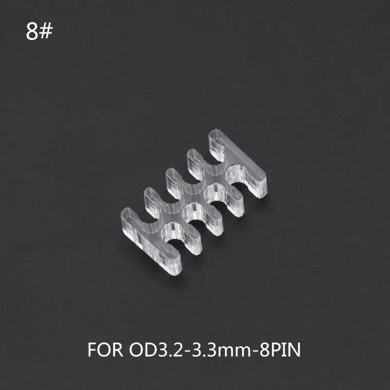 

Transparent Acrylic Cable Comb Clear Dresser For 2 mm Cables 4/5/6/8/24 Pin PC
