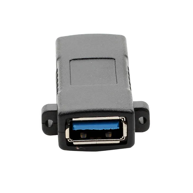 USB3.0 Женский к женскому с винтом адаптер с гнездом usb3.0 прямой через Расширенный ушной панельный адаптер