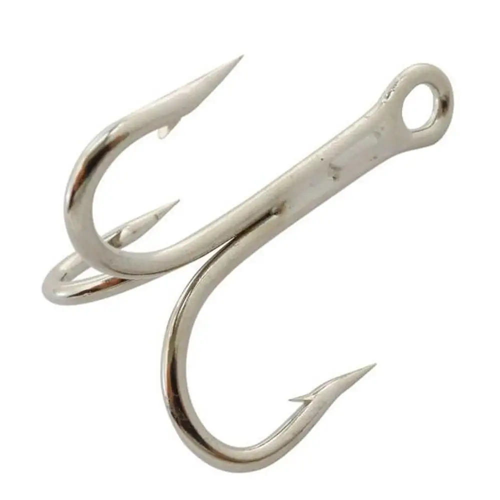 Free Fisher 100pcs Fishing Hooks 12 High Carbon Steel Treble Hook Kit