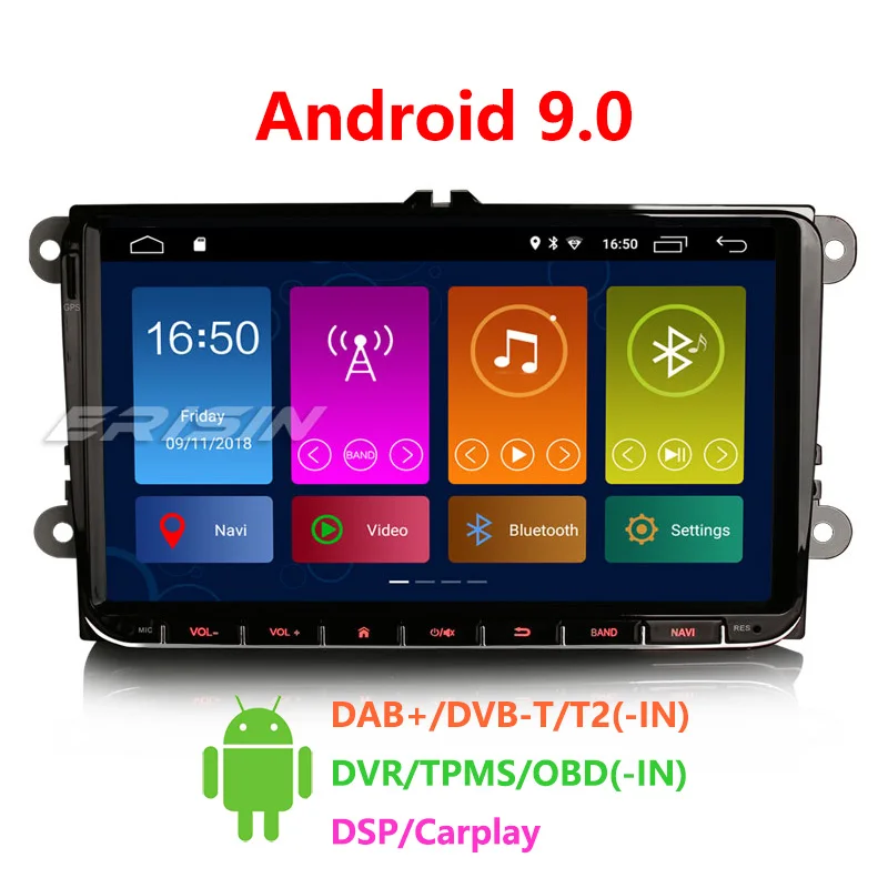 Erisin ES3001V DSP Carplay Android 9 0 автомобильное радио стерео для VW Passat CC Polo Golf Tiguan дюймов GPS wifi