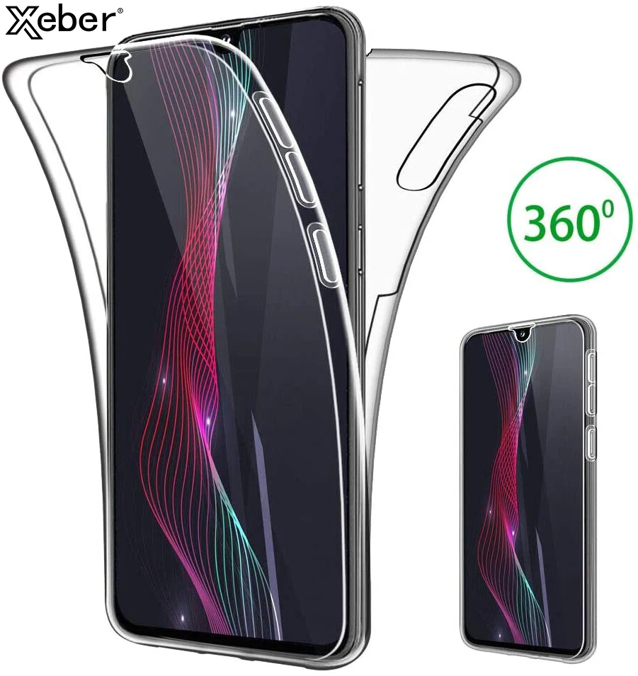 360 двойной полноразмерный прозрачный силиконовый чехол для Samsung A6 A7 A8 Plus A9 Star 2018 A01