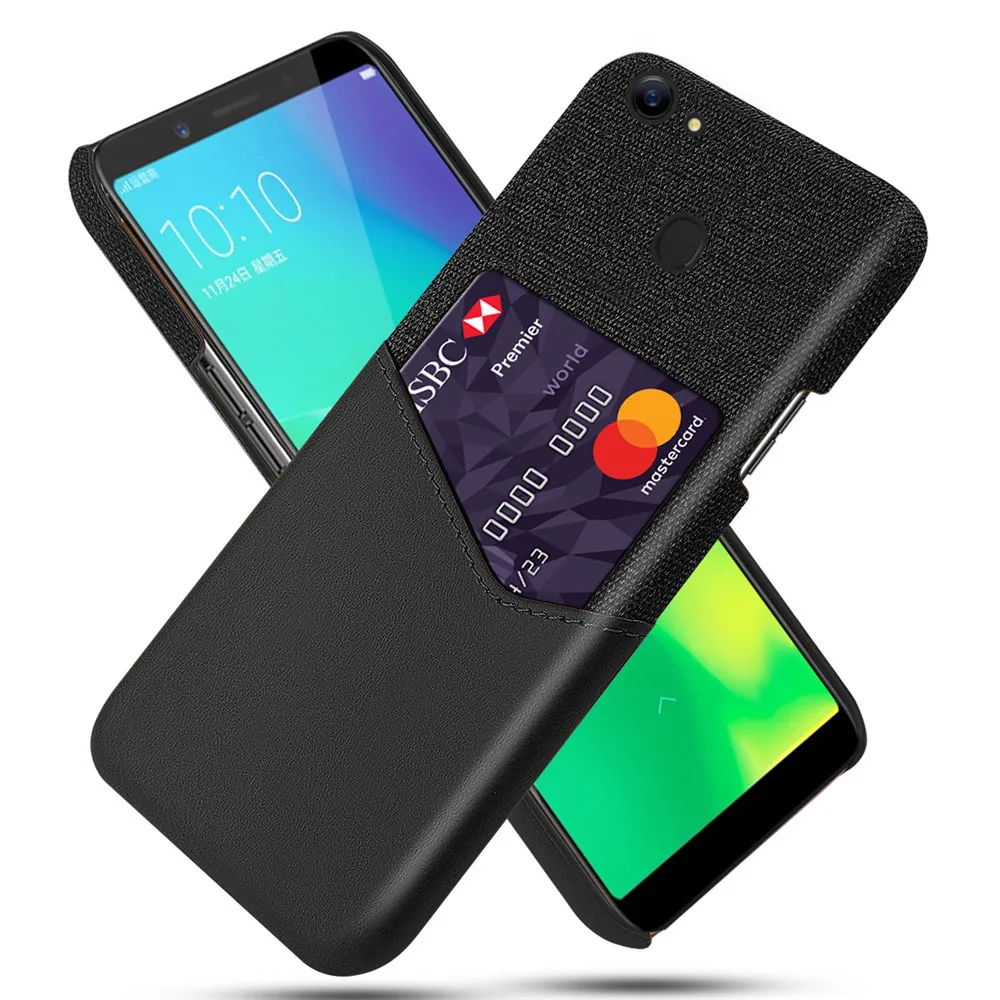Бизнес чехол для OPPO A79 A71 A11 A7 A59 A53 A5S Ax5S A3S A1K Realme 5 3 2 Pro u1 Рено 10x зум чехол с отделением для кредитных карт чехол s Fundas - Цвет: Case-Black