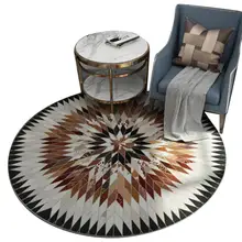 Полиэфирный ковер круглой формы водонепроницаемый нескользящий коврик для гостиной, спальни, пола, ковер, одеяло для ванной комнаты, дверной коврик