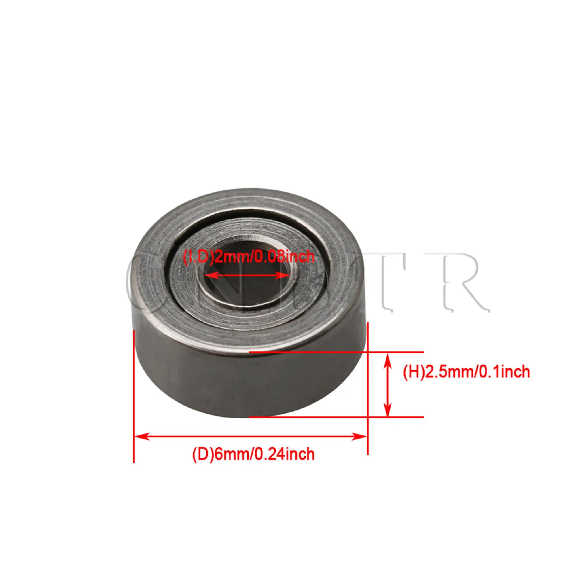 10PCS 2x6x2.5mm Bearing Steel Metal Mini Ball Bearing Micro MR62ZZ