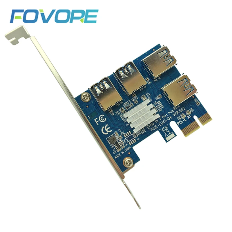 Pcie para pci-e adaptador 1 turn 4 pci-express slot 1x a 16x usb 3.0 mineração especial riser cartão pci e conversor para mineração de mineiro btc