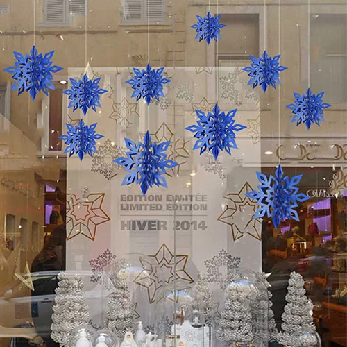 6 шт. Sentiu Floco De Neve Do Floco De Neve De Natal Festa De Natal Casamento Каса Декор Cena Diy Ornamento Decorao Do Partid