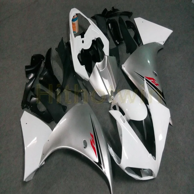Пользовательский капот мотоцикла для YZF-R1 2009-2011 ABS пластик обтекатель литьевой формы белый черный - Цвет: C