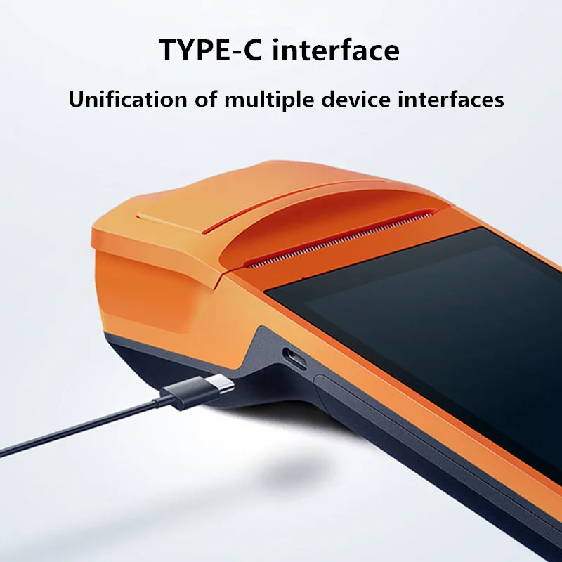 SM-V1S Портативный беспроводной Bluetooth термопринтер сенсорный экран usb Android wifi GPRS Мобильный POS мини принтер