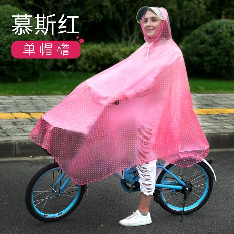 Ladies Rain Coat Jacket Waterproof Bicycle Adult Transparent Plastic Raincoat Vetements Raincoat Women Regenjas Dames New GG50yy - Цвет: 10