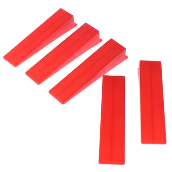 

New 100pcs Red Disposable plastic bases Plastic wedges Tile Locator Leveling System Tiling Tool