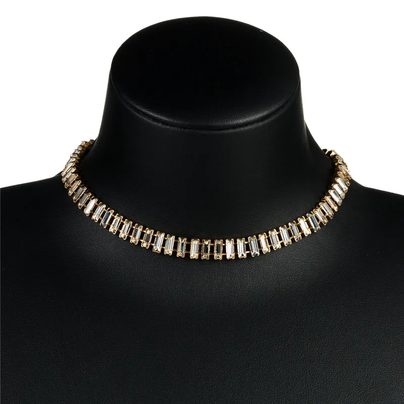 Pauli Manfi модное Европейское ожерелье с преувеличенными металлическими стразами Женская мода Ретро популярное банкетное вечернее ожерелье