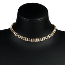 Pauli Manfi модное Европейское ожерелье с преувеличенными металлическими стразами Женская мода Ретро популярное банкетное вечернее ожерелье