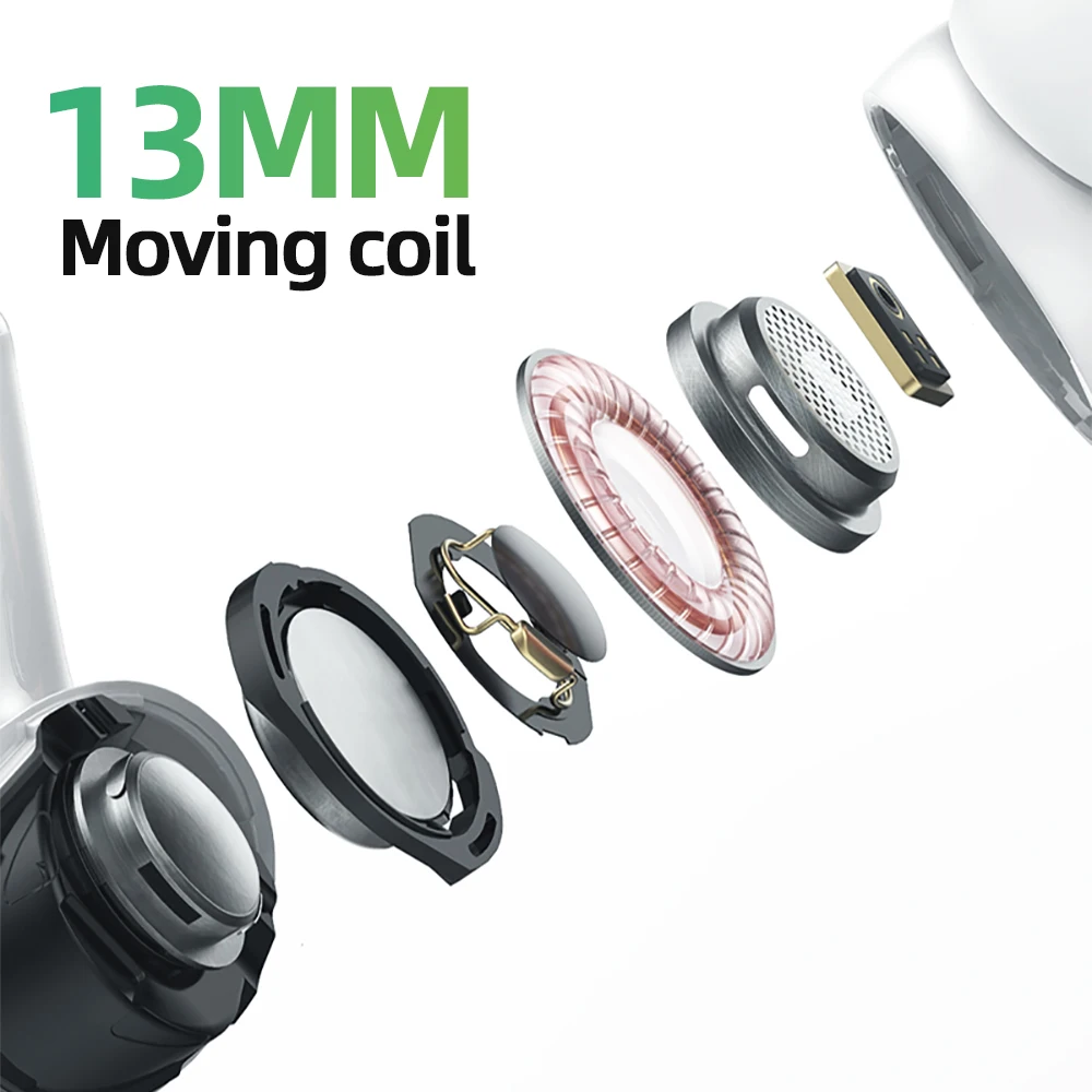 New wireless earphone Joyroom T03S Pro TWS Bluetooth Earphones Noice Cancelling True Wireless Earbud In-Ear Universal 360mAh