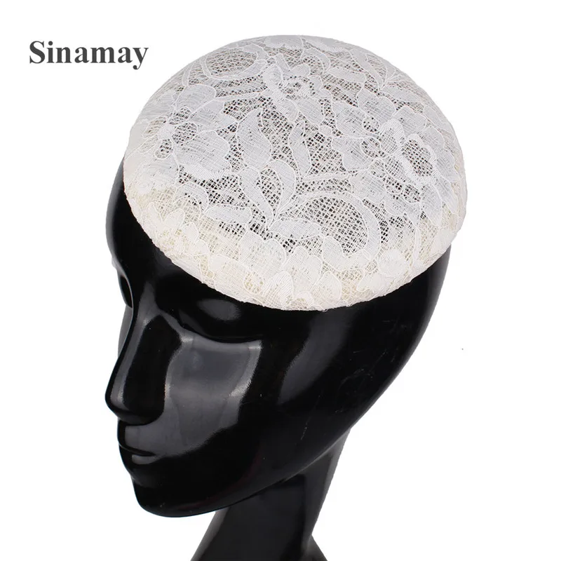 Кружевная основа Sinamay размером 15 см шляпа сделай сам с плетеной повязкой черная