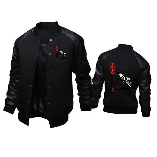 Mens Baseball Coats Motorcycle 1200 GS Motorrad Stand Collar Jacket Survey Expedition Scholar Outerwear Casual Outing Sportswear