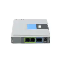 1Set VOIP Gateway 2 Ports SIP V2 Protocol Internet Phone Voice Adapter with Network Cable for Linksys PAP2T AU/EU/US/UK Plug free shipping goip 4 ports voip gateway support imei change vpn sms goip gsm gateway for free call