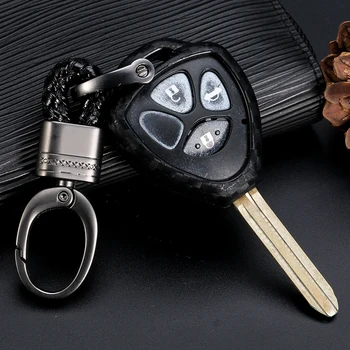 

2/3/4 Button Carbon Fiber Silicone Car Remote key Cover For Toyota Camry Corolla Avalon Venza Hilux Vitz Rav4 Fob Case