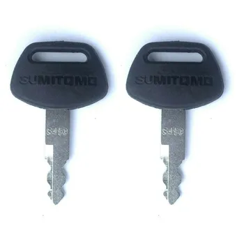 

2pc For Sumitomo Excavator Ignition Key with OEM Logo S450 fits Case and Link-Belt